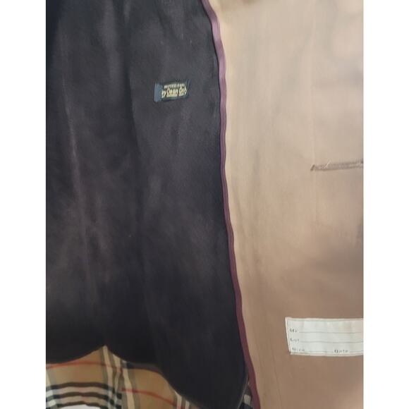 Culwell Sons Brown York Lined Trench Coach 42 Short Button Closure - Picture 15 of 15